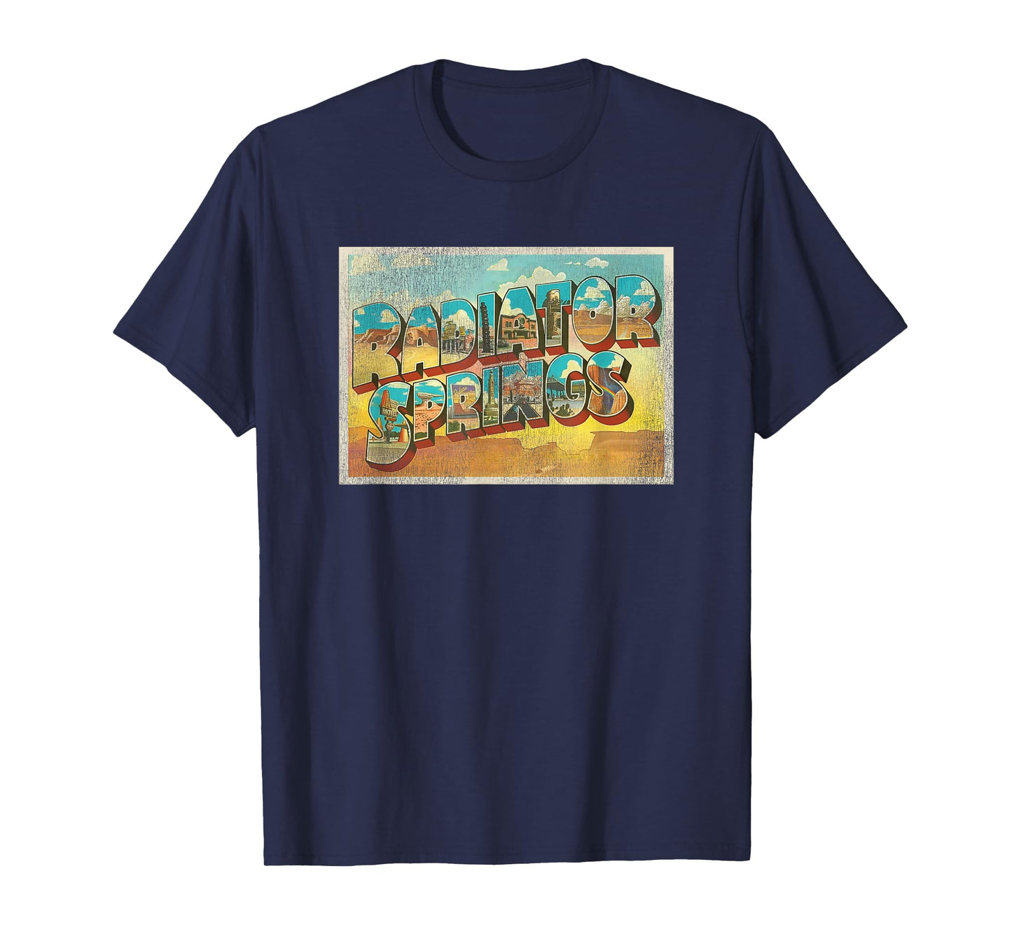 Disney Pixar Cars Radiator Springs Postcard T-Shirt