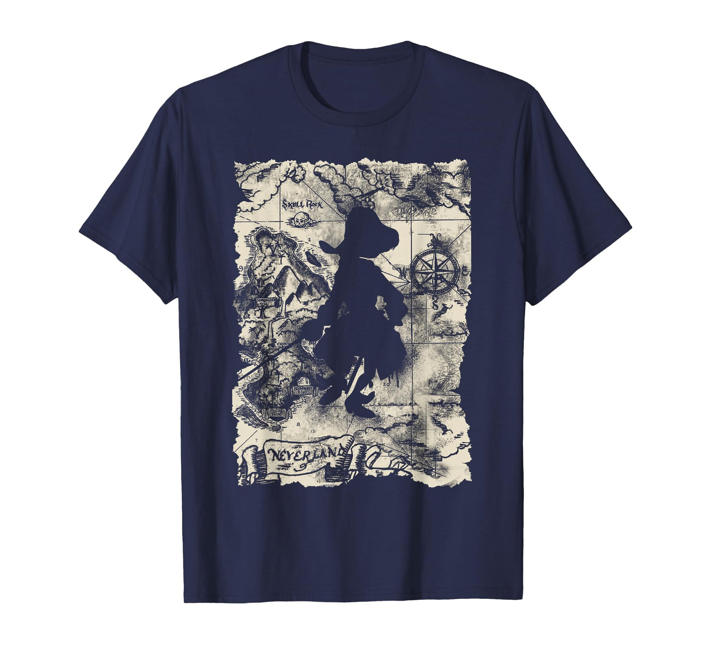 Disney - Captain Hook Map T-Shirt