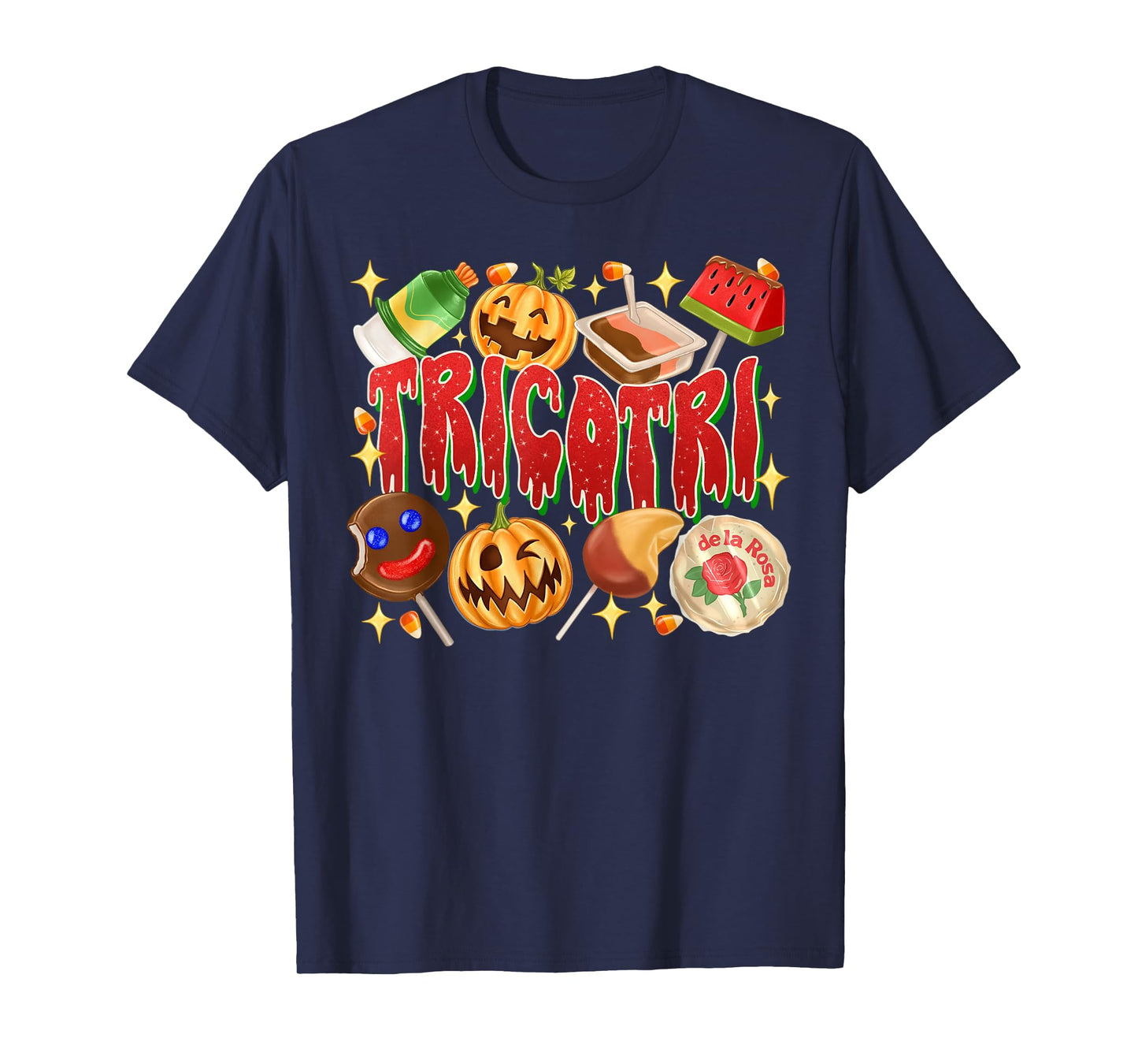RetroTricotri Mexican Ghost Candy Mexicano Halloween Outfit T-Shirt
