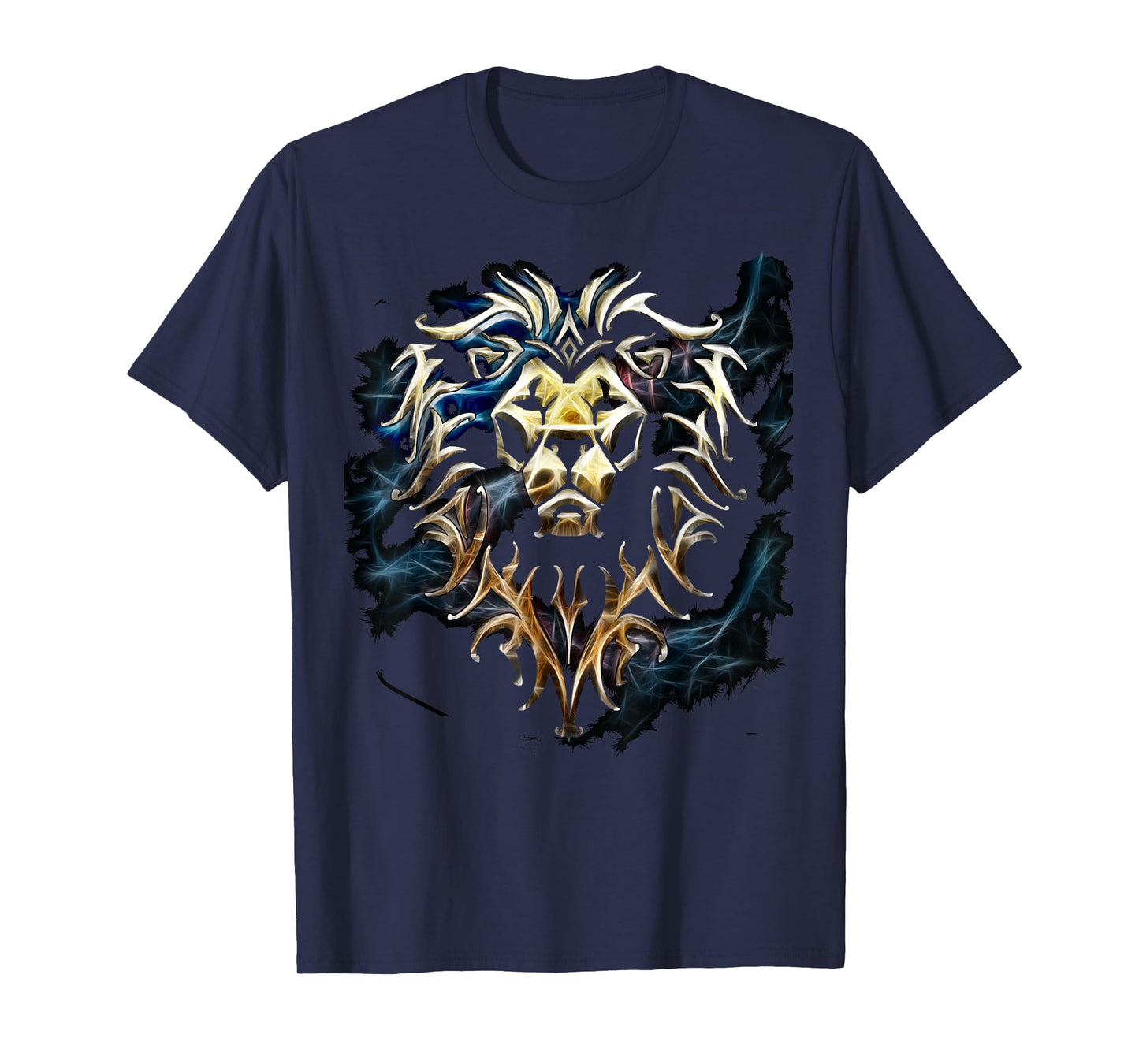 Warcraft Logo Alliance Saturated Majestic Fantasy Gamer T-Shirt