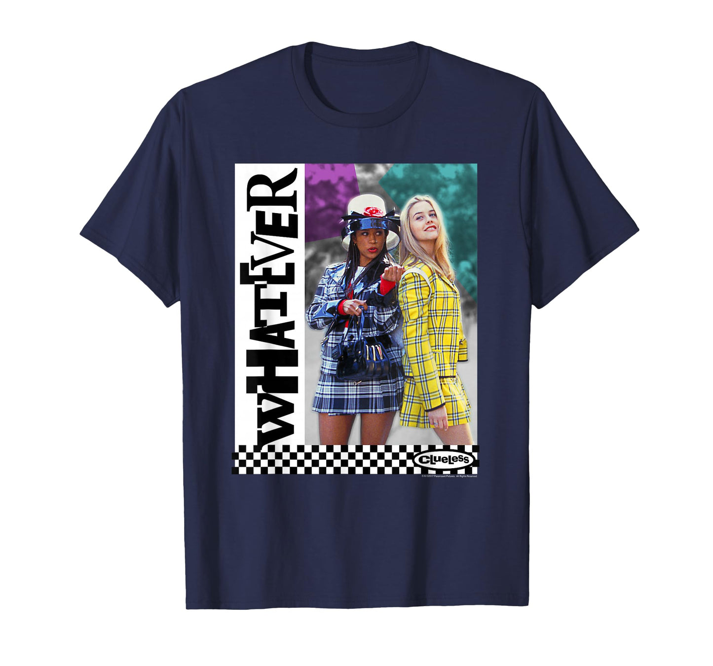 Clueless Whatever Checker T-Shirt