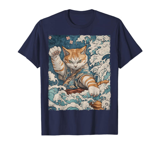 Funny Graphic Cat Japanese Anime Men Women Kids T-Shirt