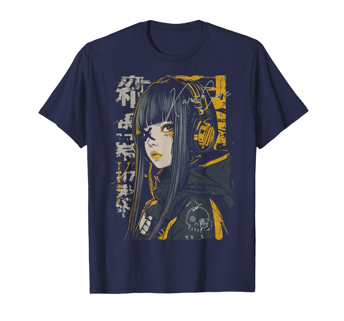 Japanese Streetwear Cyberpunk Y2K Techwear Retro Manga Anime T-Shirt