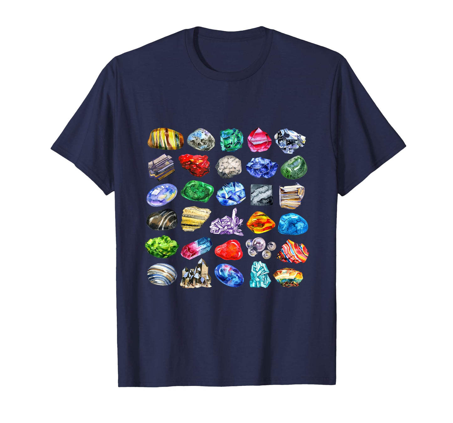 Minerals Gems and Crystals Rock Collecting T-Shirt