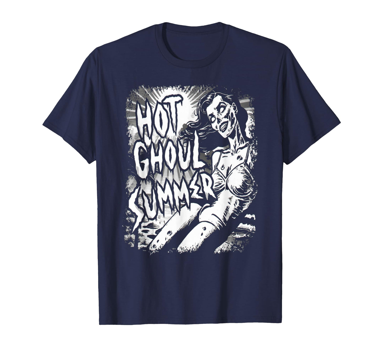 Hot Ghoul Summer Creepy Beach Summer Goth Vacation T-Shirt