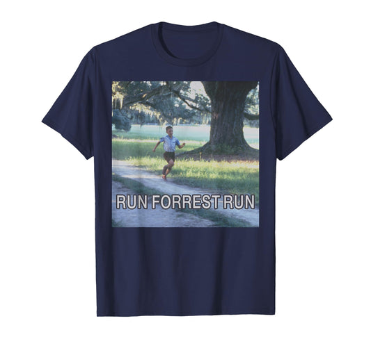 Forrest Gump Run Forrest Run Photo Panel T-Shirt