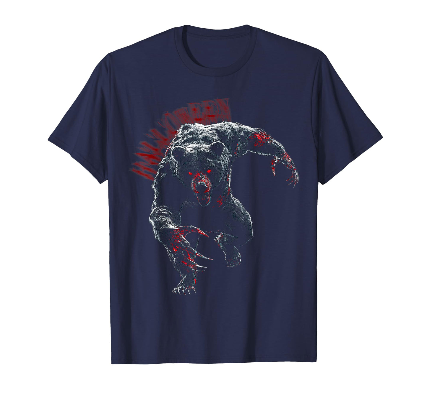 Halloween Bear Zombie Animal Costume Fun T-Shirt