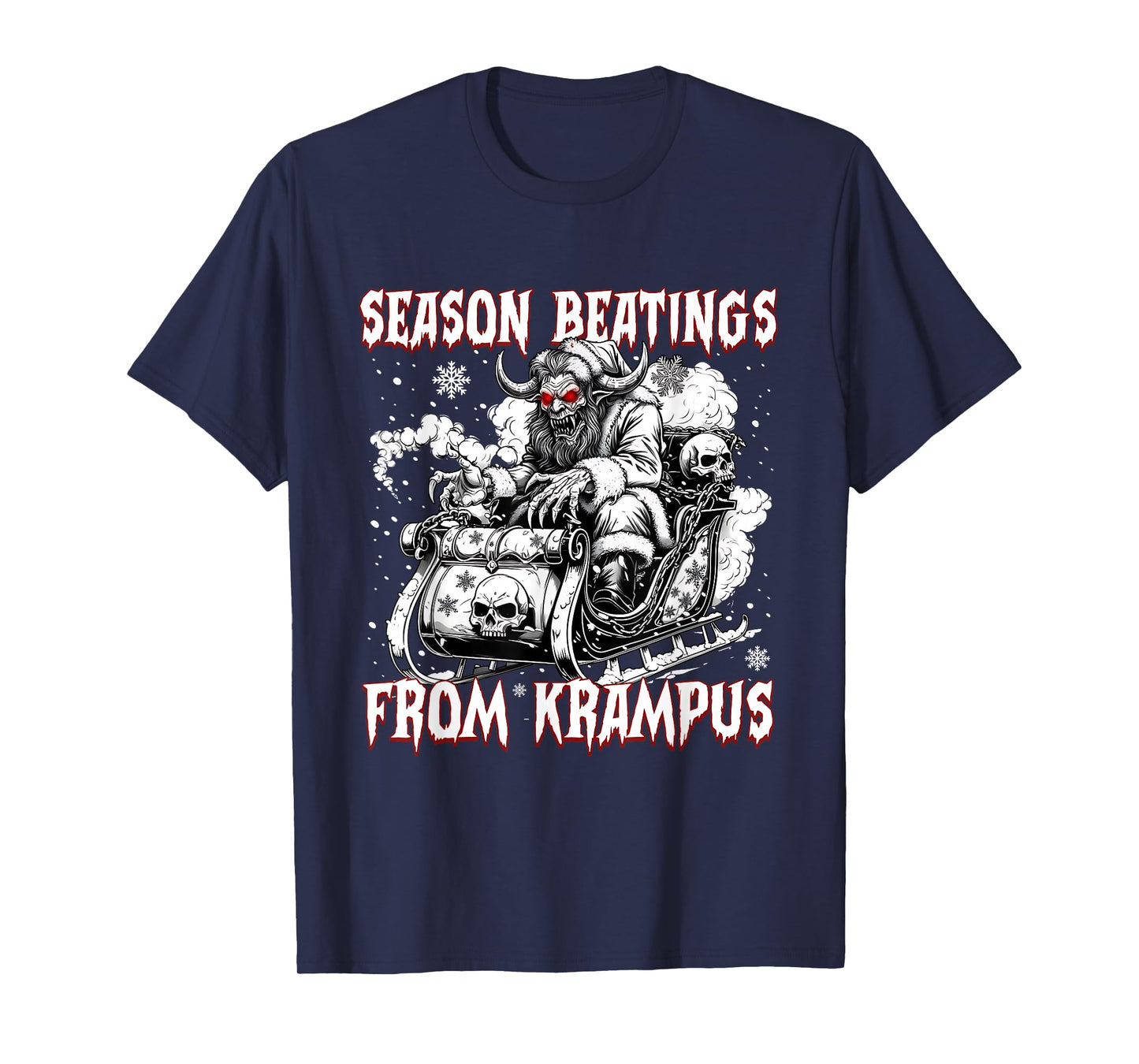 Season Beatings from Krampus Horror Xmas T-Shirt