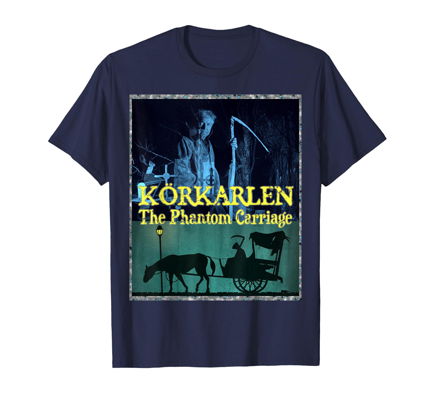 Vintage Classic Horror Körkarlen The Phantom Carriage T-Shirt