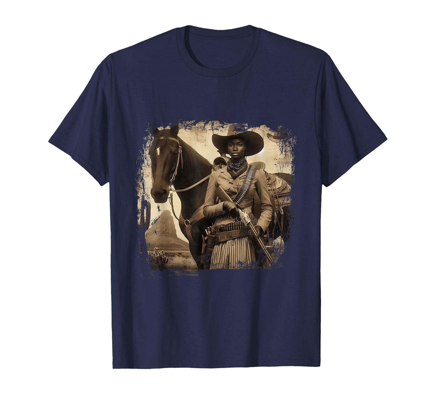 Melanin Cowgirl Swag Cowgirls Black History African T-Shirt