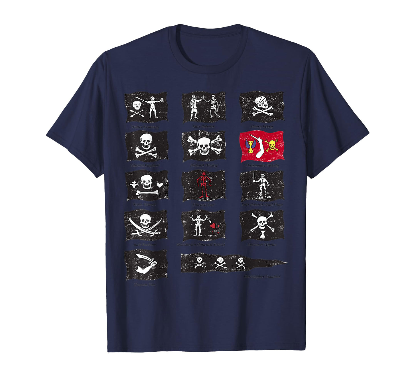 Famous Pirates Flags T-Shirt