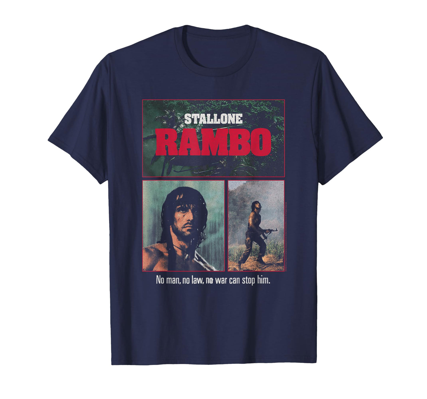 Rambo Stallone Lone Wolf Action Movie T-Shirt