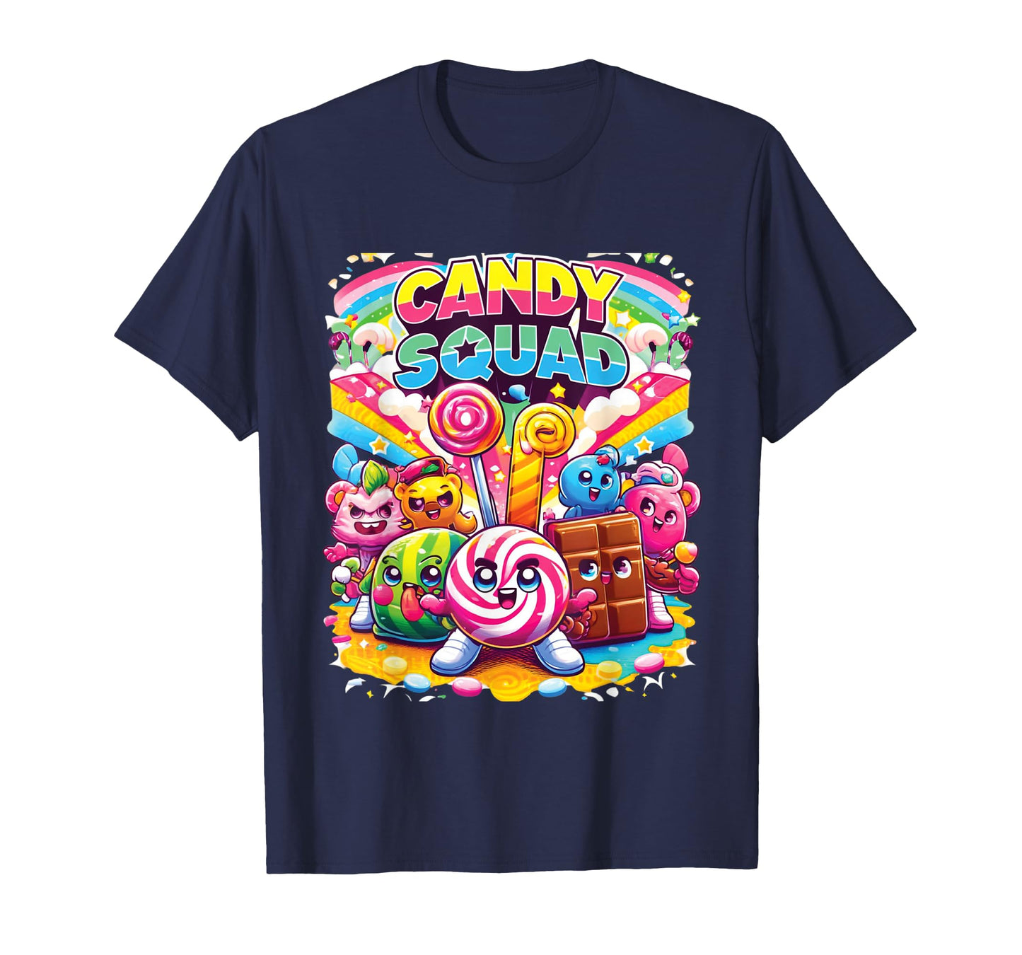 Candyland Party Candy Squad Colorful Candy For Kids Sweetie T-Shirt