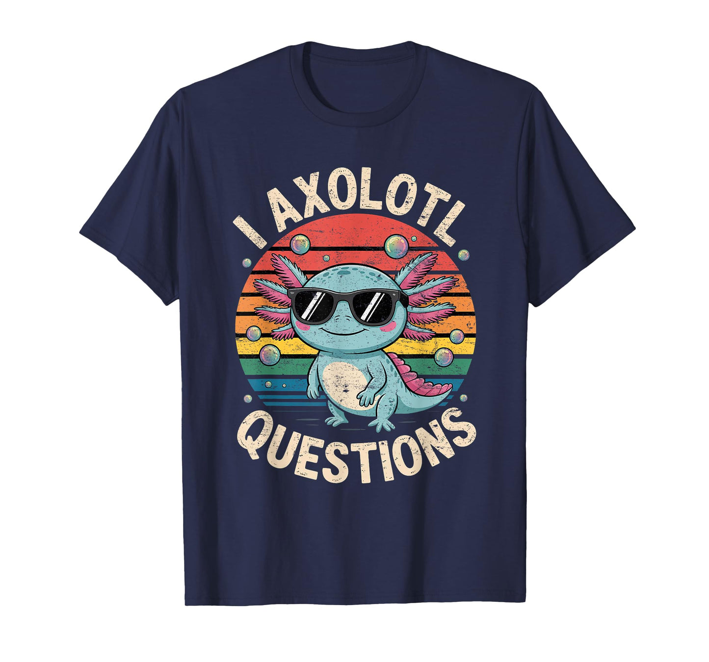 I Axolotl Questions Shirt Graphic Anime Cute Kids Boys Girls T-Shirt