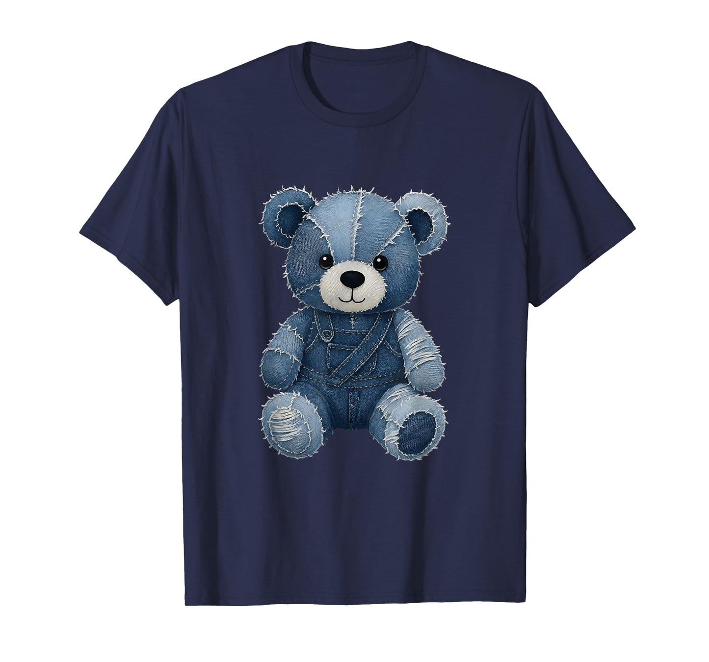 Cute Teddy Bear in Jeans T-Shirt