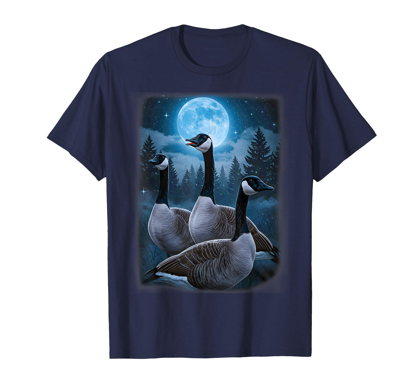 Canadian Geese Howling at the Moon T-Shirt