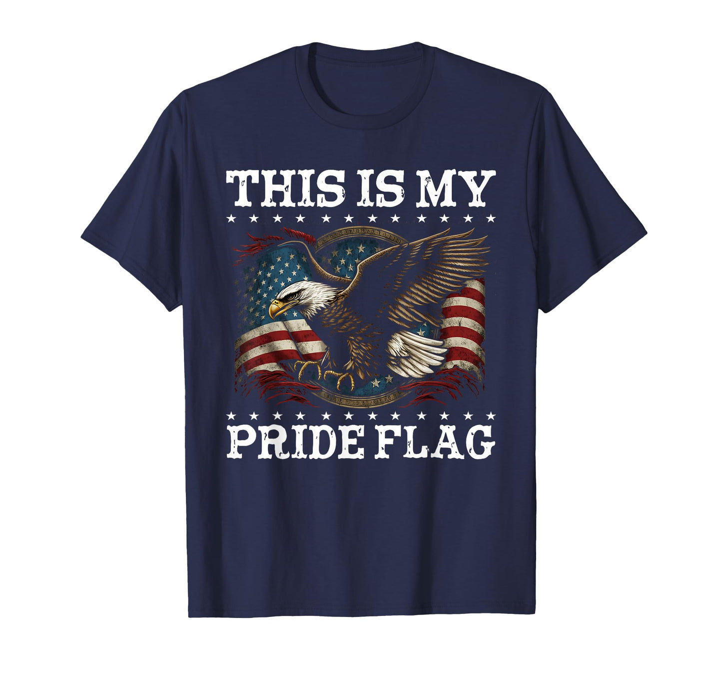 This is My Pride Flag USA American 4th of July Patriotic T-Shirt