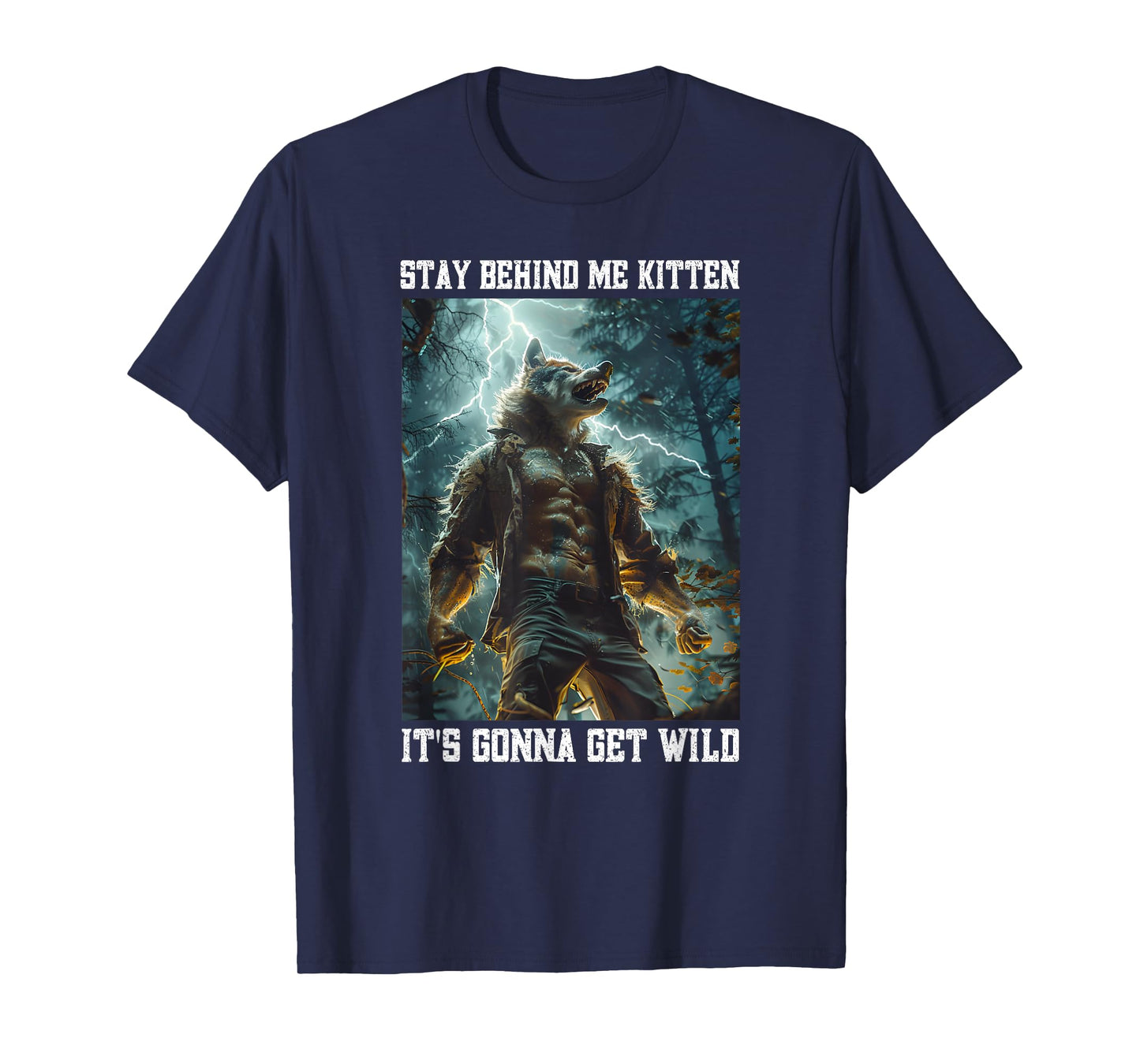 Cringy Werewolf Kitten Wolf Meme Cringe Alpha T-Shirt