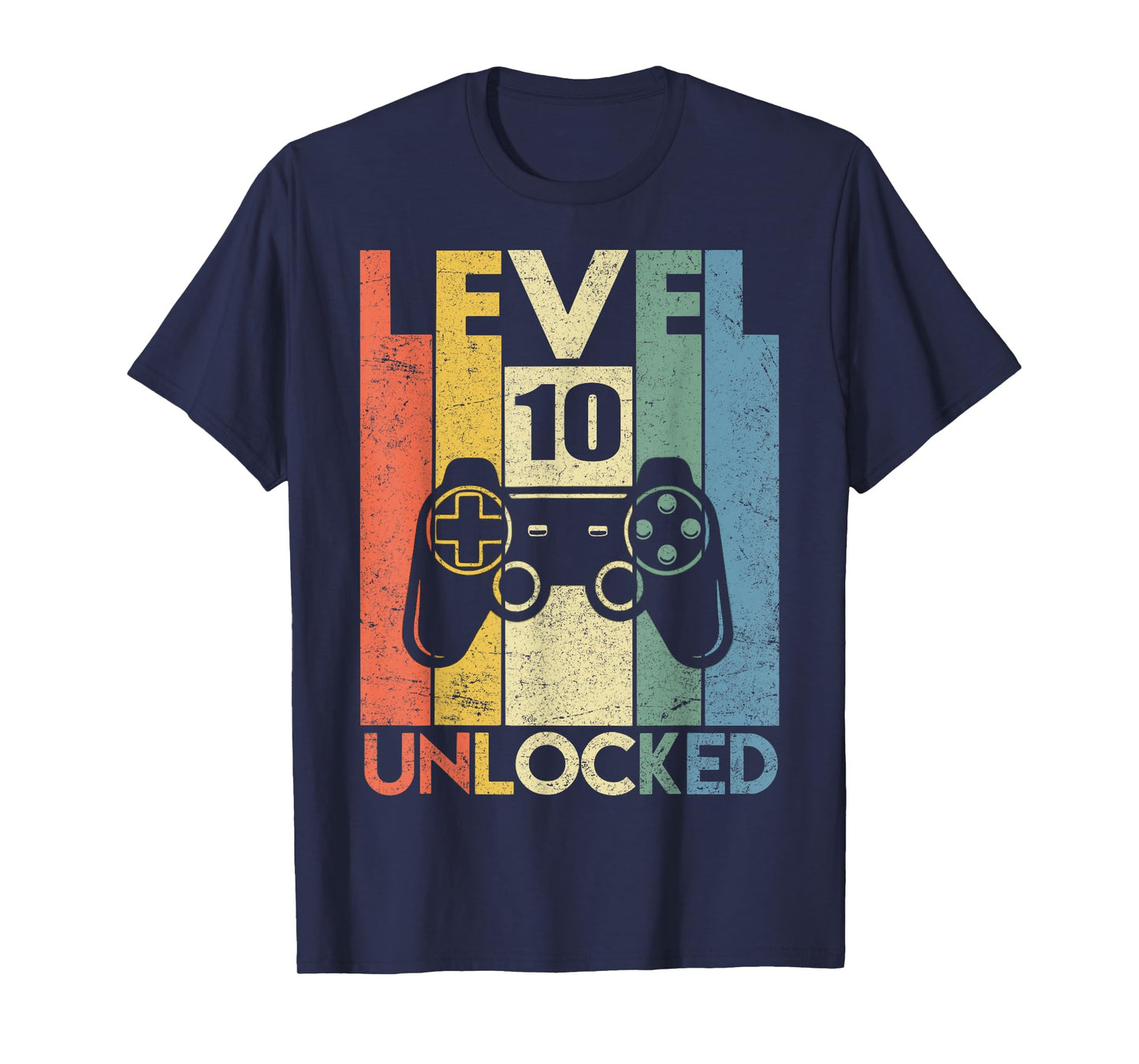 Level 10 Unlocked Funny Video Gamer 10th Birthday Gift T-Shirt