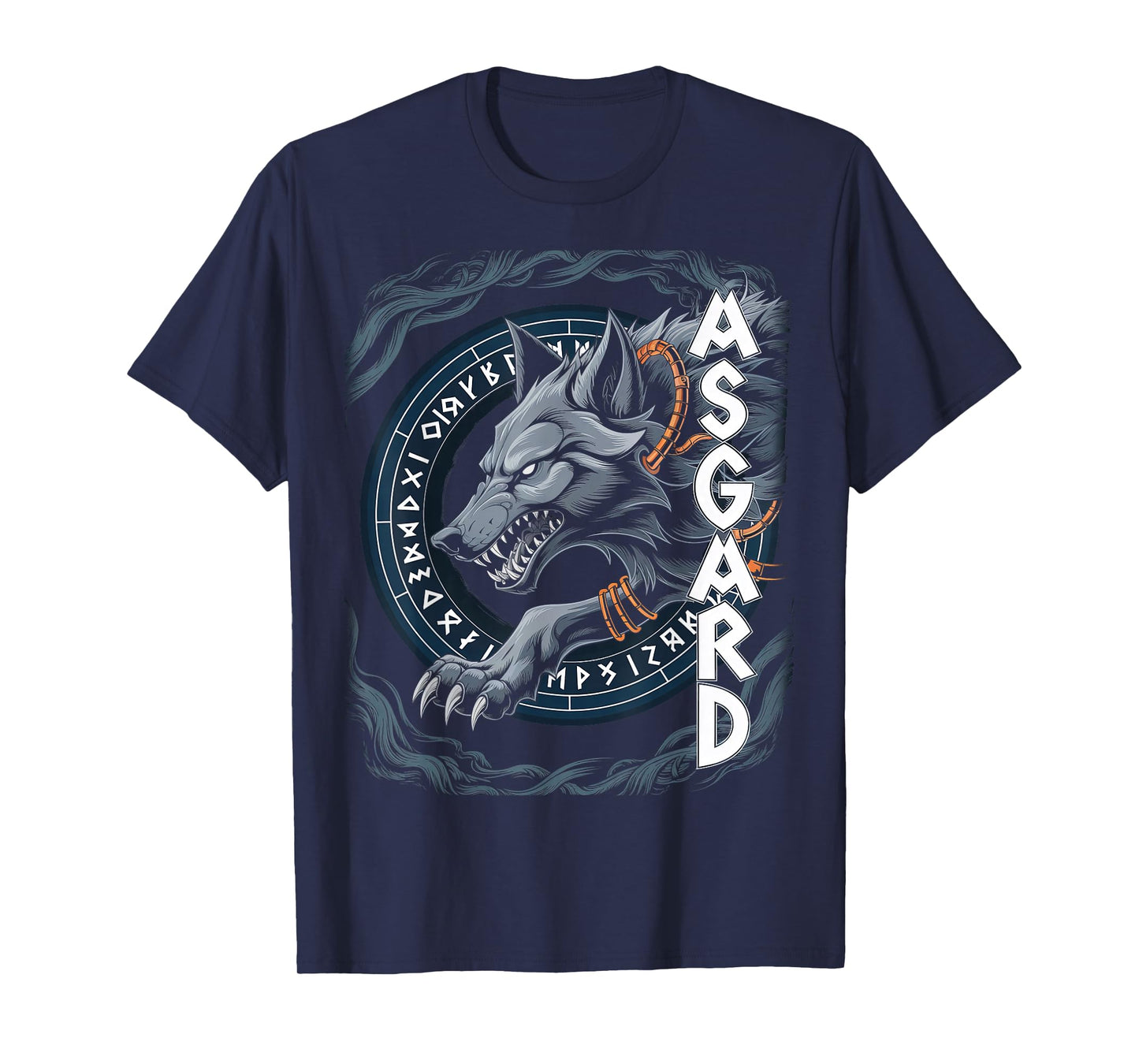 Wolf of Odin ASGARD celtic runes Valhalla Norse Mythology T-Shirt