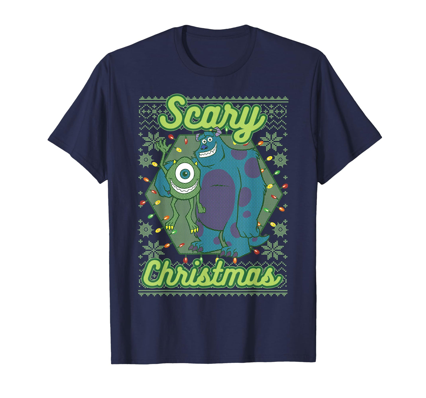 Disney Pixar Monsters University Scary Christmas T-Shirt T-Shirt