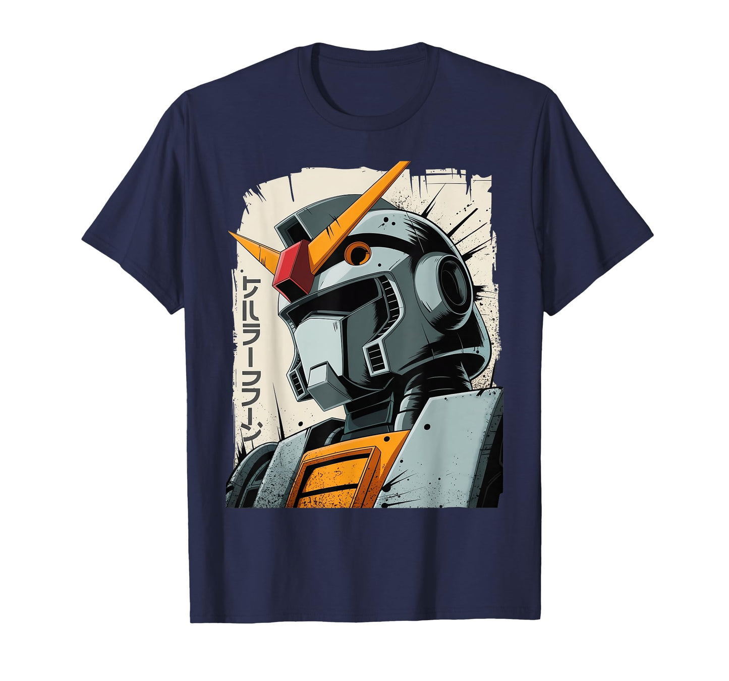 Vintage Japanese Mecha Robot Anime Manga Ukiyo-e Art Graphic T-Shirt