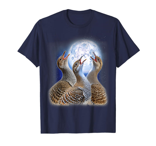 3 Malleefowl Howling At The Moon Funny Australian Bird Lover T-Shirt
