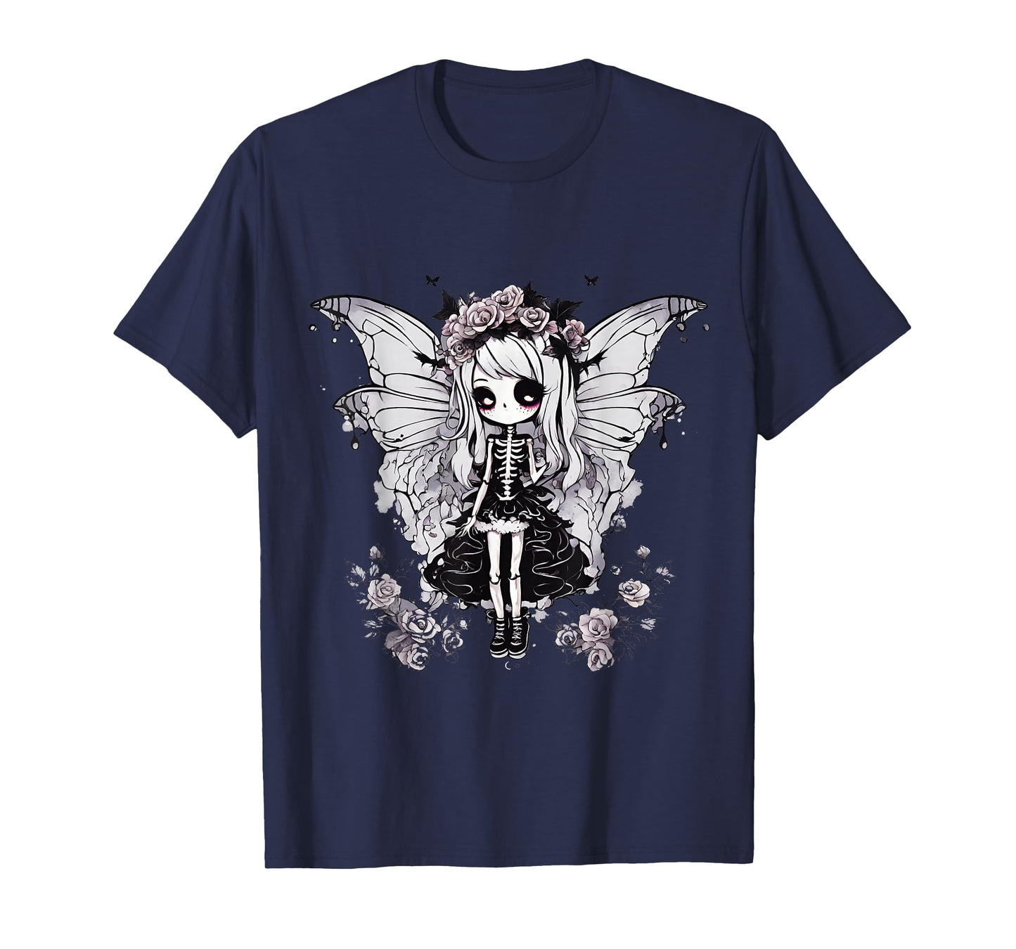 Skeleton Fairy Anime Goth Kawaii T-Shirt