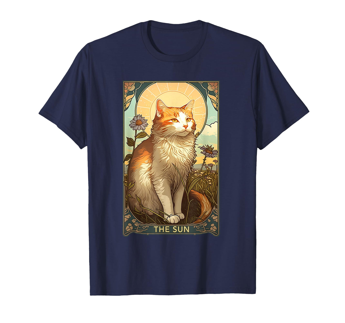 Cat Tarot Card, The Sun Tarot Card, Art Nouveau T-Shirt T-Shirt