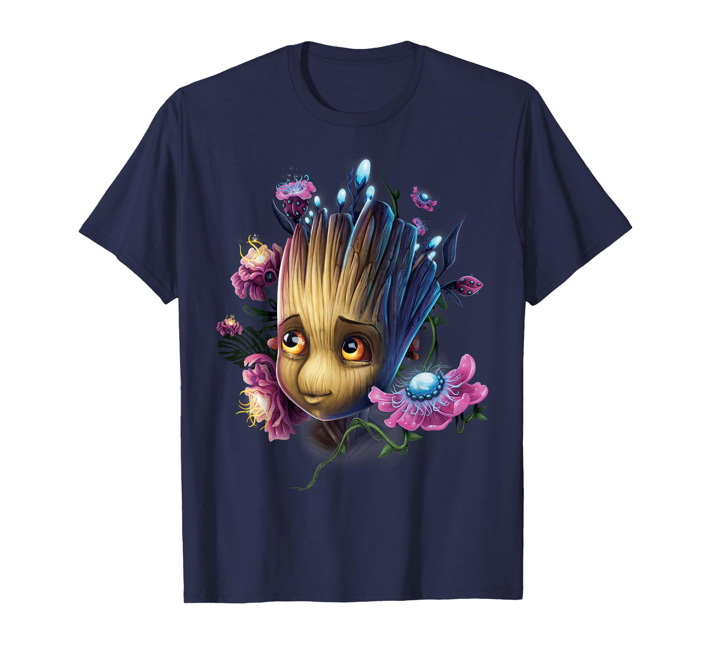 Marvel Guardians of The Galaxy Groot Flowers Graphic T-Shirt T-Shirt