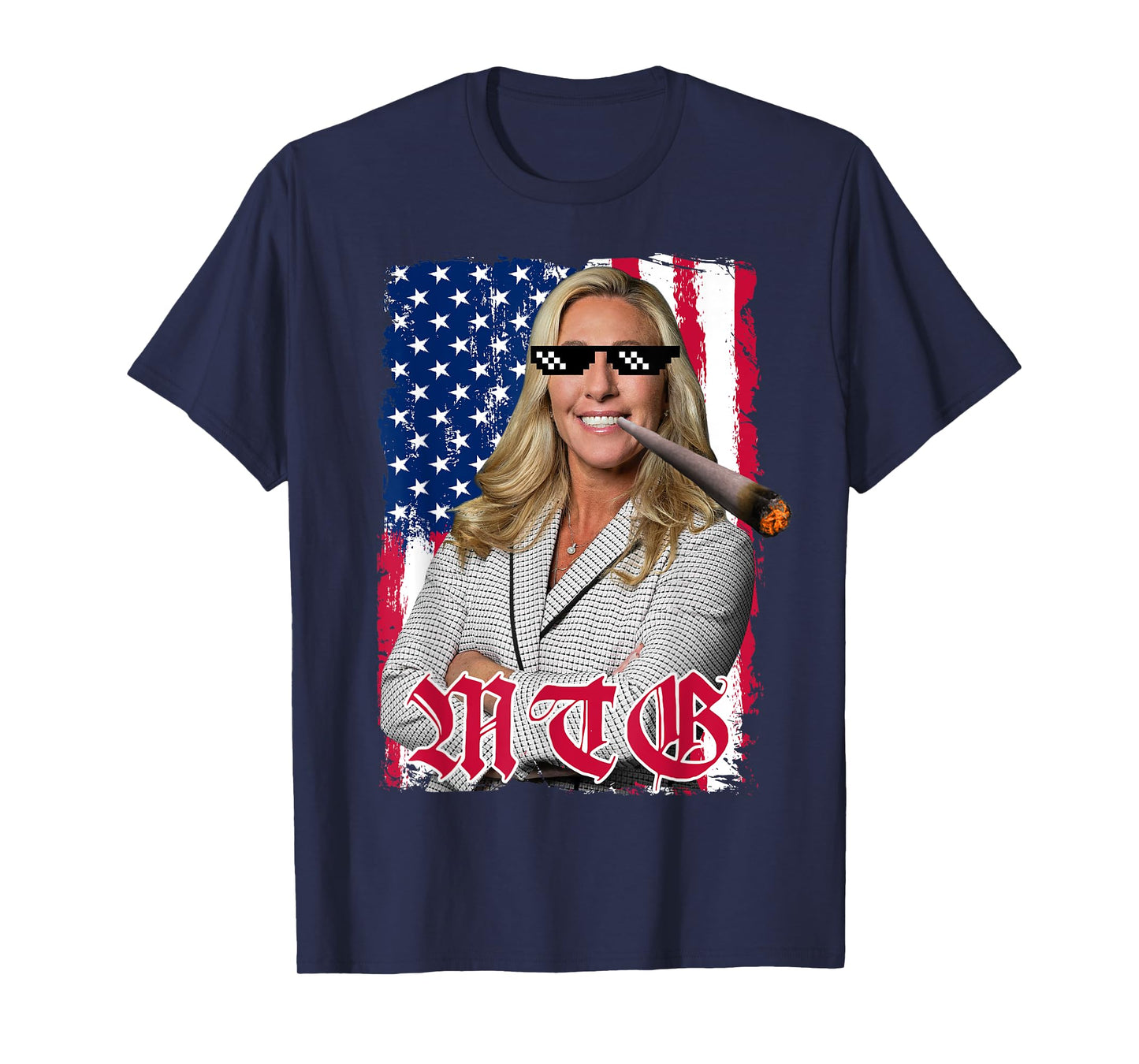 Marjorie Taylor Greene for President 2024 - Thug Life Meme T-Shirt