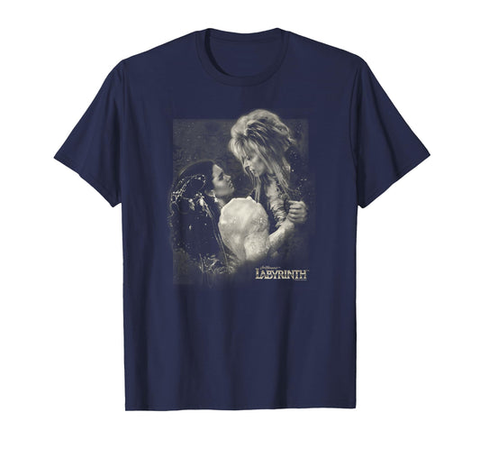 Labyrinth Official Licensed T-Shirt - Adult, Unisex-Adults, Unisex-Kids, Female - Black - Short Sleeve - Crew Neck - Slim Fit - Modern - Dance - Fantasy - Small