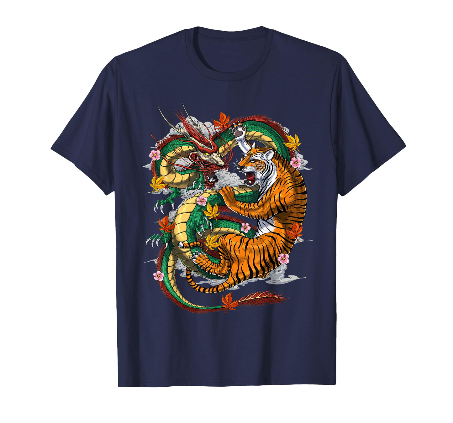 Japanese Dragon Japanese Tiger Folklore T-Shirt