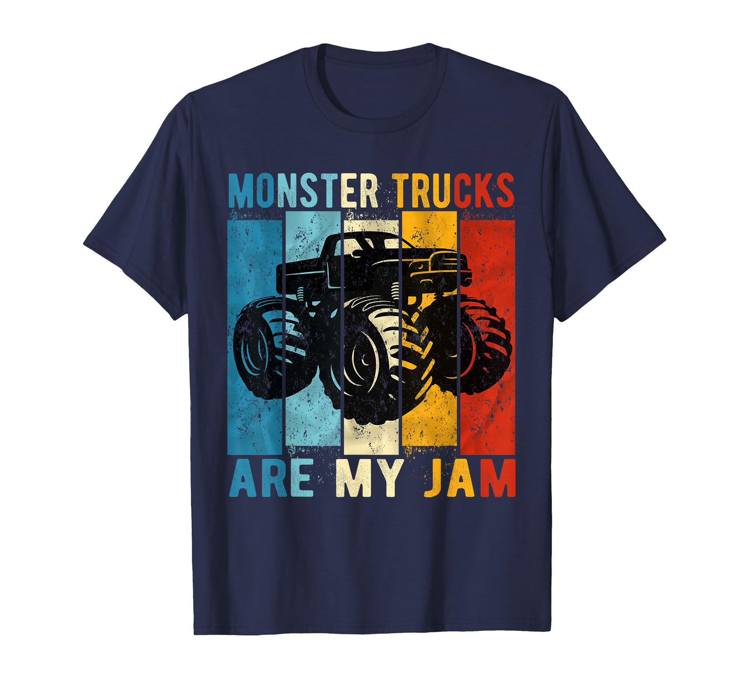 Monster Trucks Are My Jam Vintage Retro Monster Truck T-Shirt