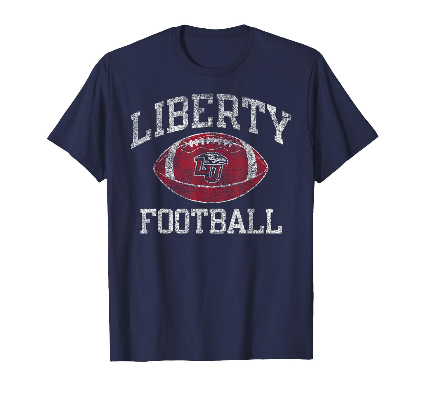 Liberty Flames Football Intensity Navy Officially Licensed T-Shirt