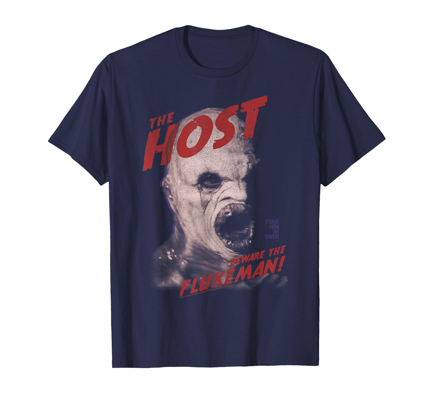 X-Files Epic Th Host Be Ware The Flukeman! Big Chest Poster T-Shirt