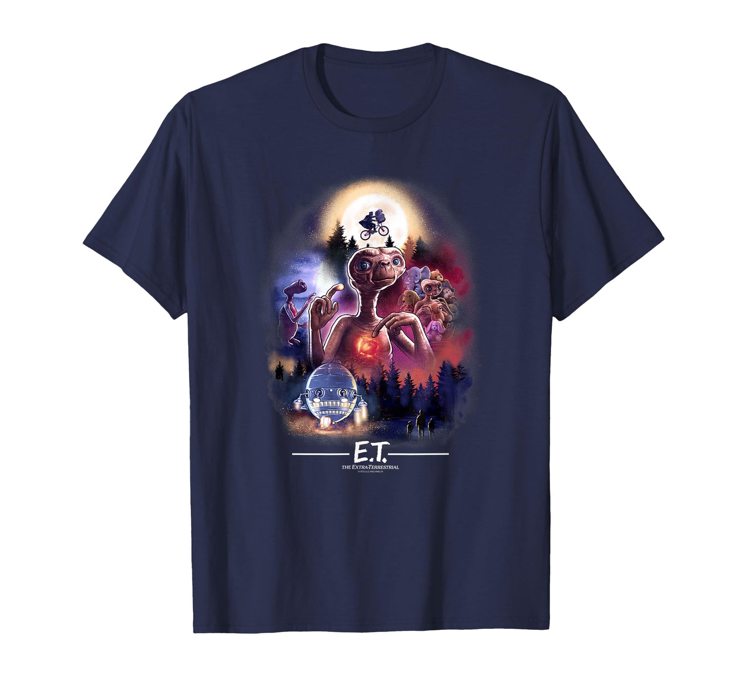 E.T. the Extra-Terrestrial Centered Collage T-Shirt