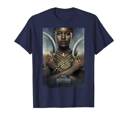 Marvel Black Panther Avengers Nakia Poster Graphic T-Shirt T-Shirt