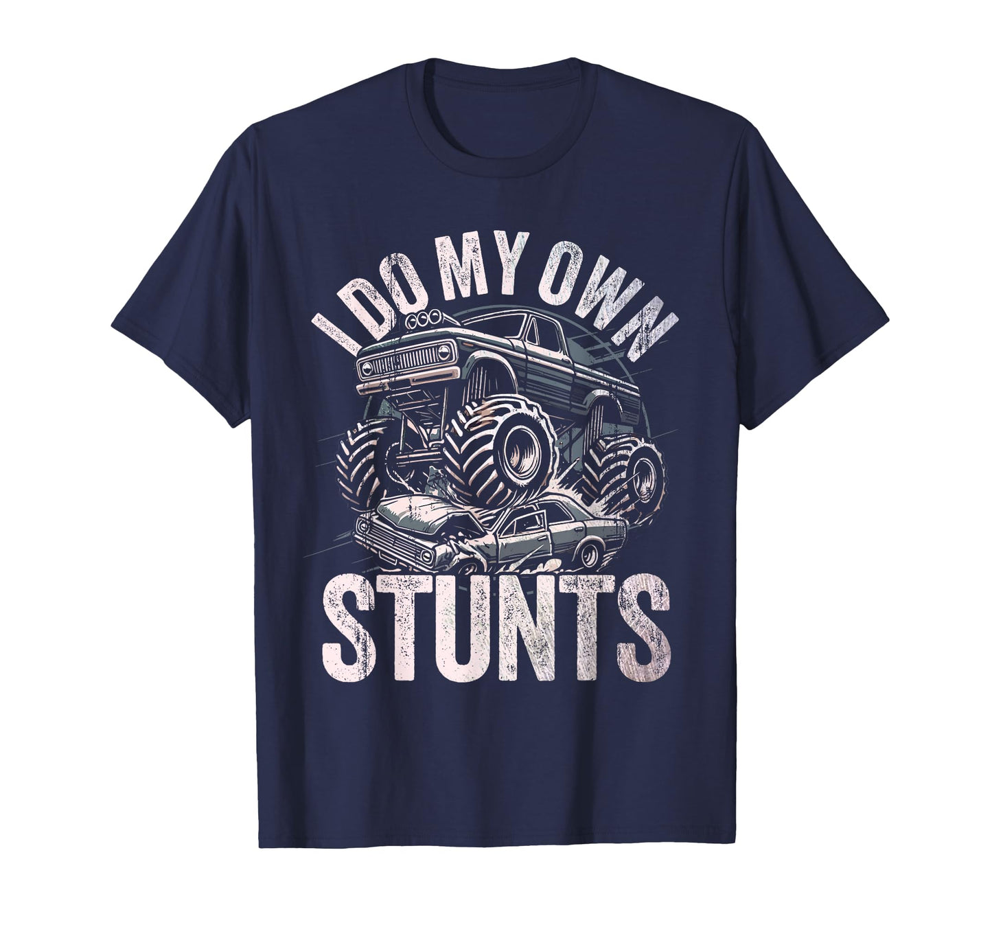 I do my own stunts Funny Monster truck kids T-Shirt