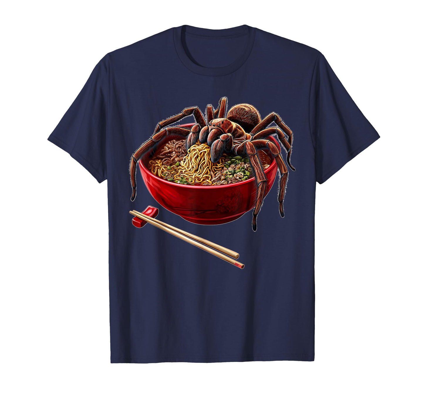 Tarantula Spider Japanese Noodles T-Shirt