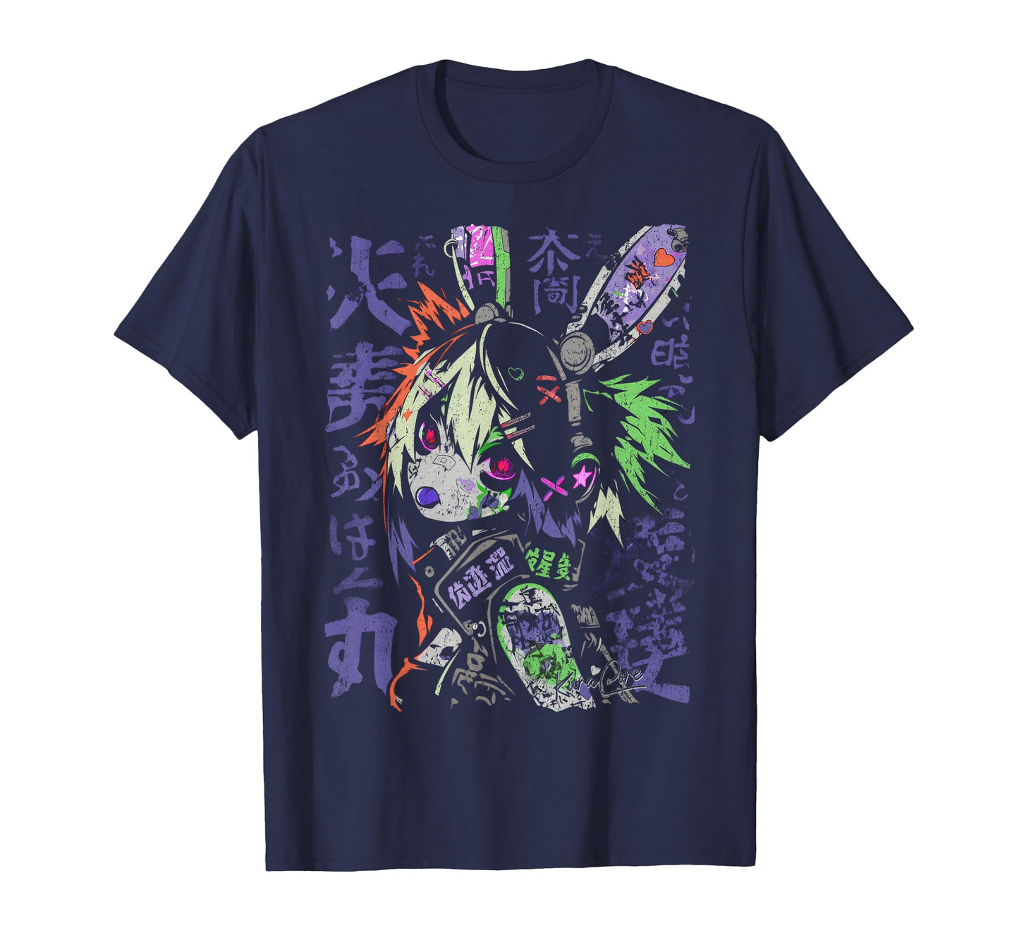 Japanese Streetwear Cyberpunk Y2K Techwear Retro Manga Anime T-Shirt