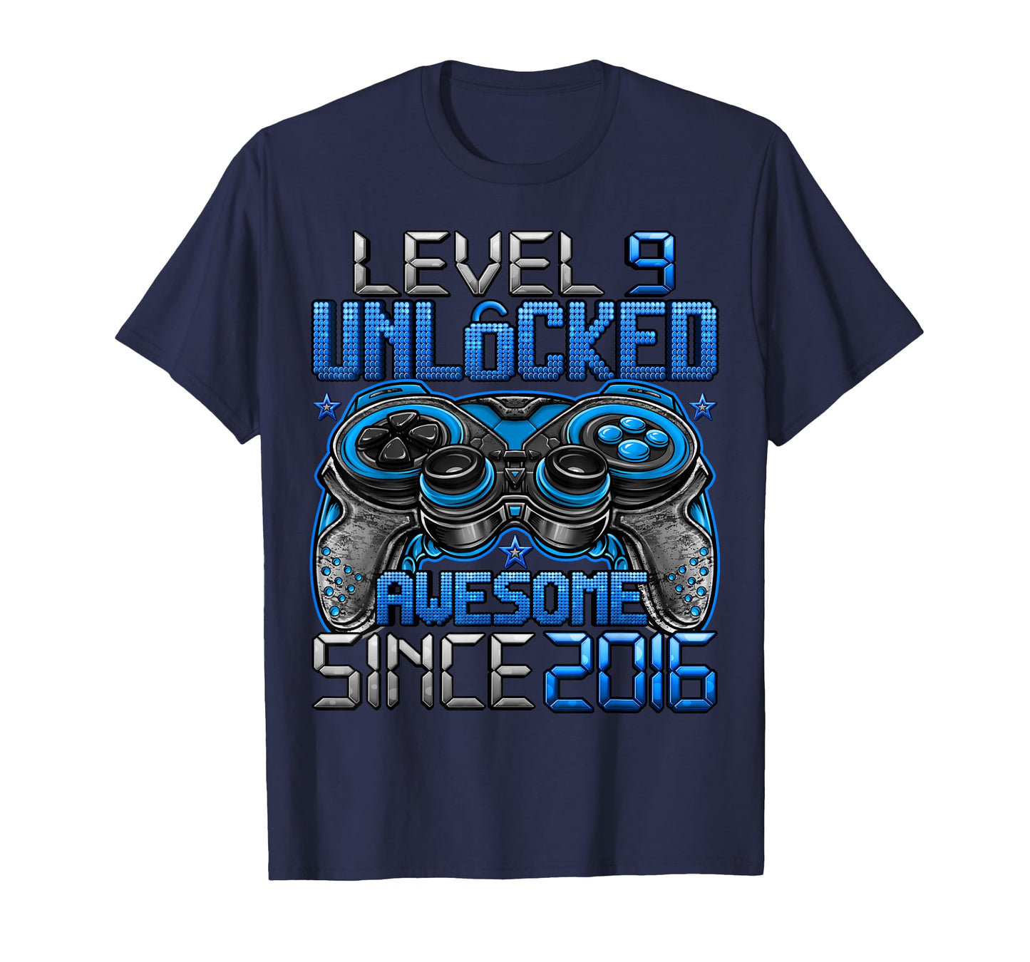Level 9 Unlocked 9 Year Old Gifts For Boys 9th Birthday Boy T-Shirt