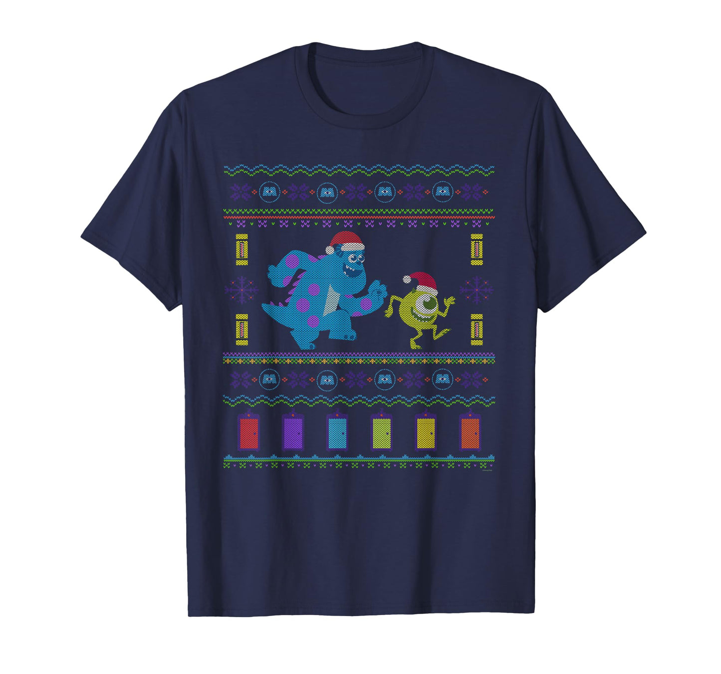 Disney PIXAR Monsters, Inc. Ugly Christmas Sweater Holiday T-Shirt