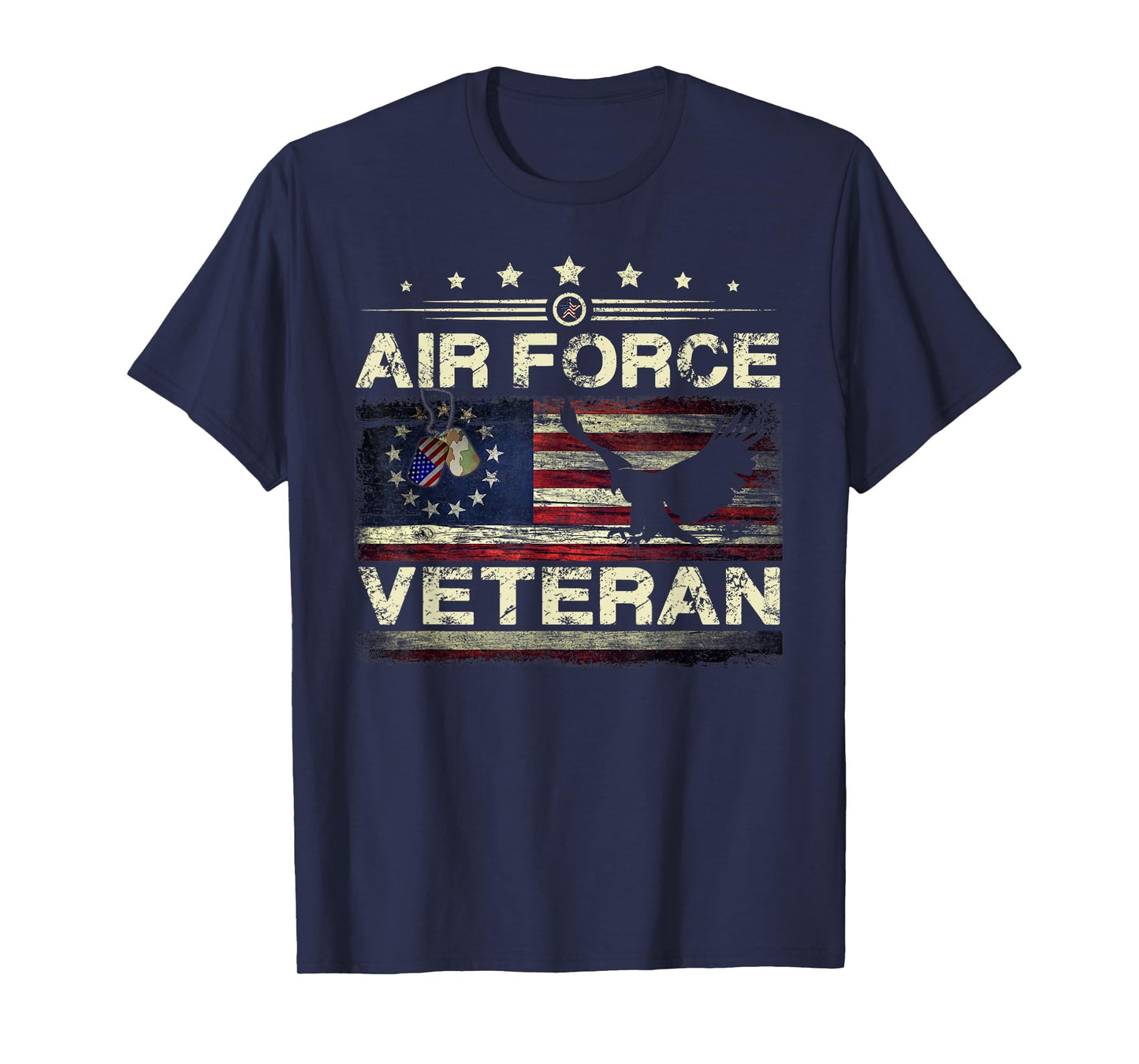 Veteran US Air Force Tshirt - American Betsy Ross Flag T-Shirt