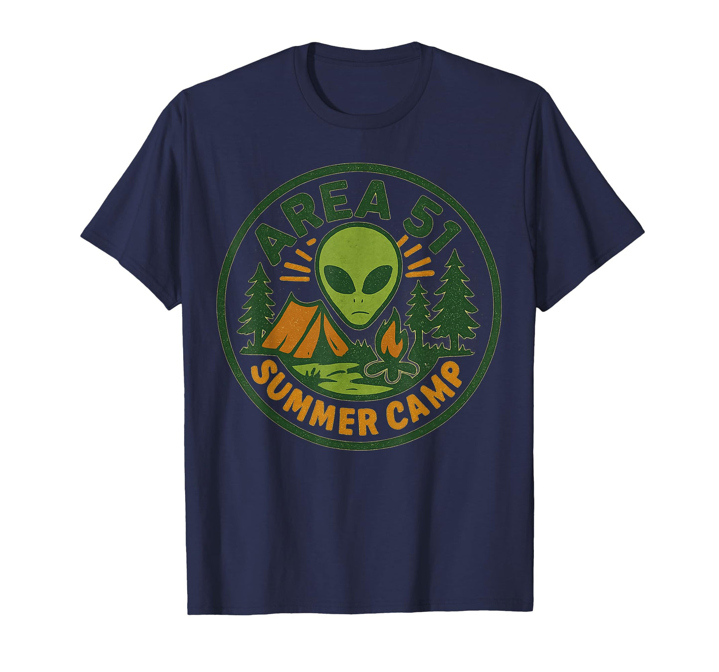 Area 51 UFO Design Funny Graphic Tees for Men Women Alien T-Shirt