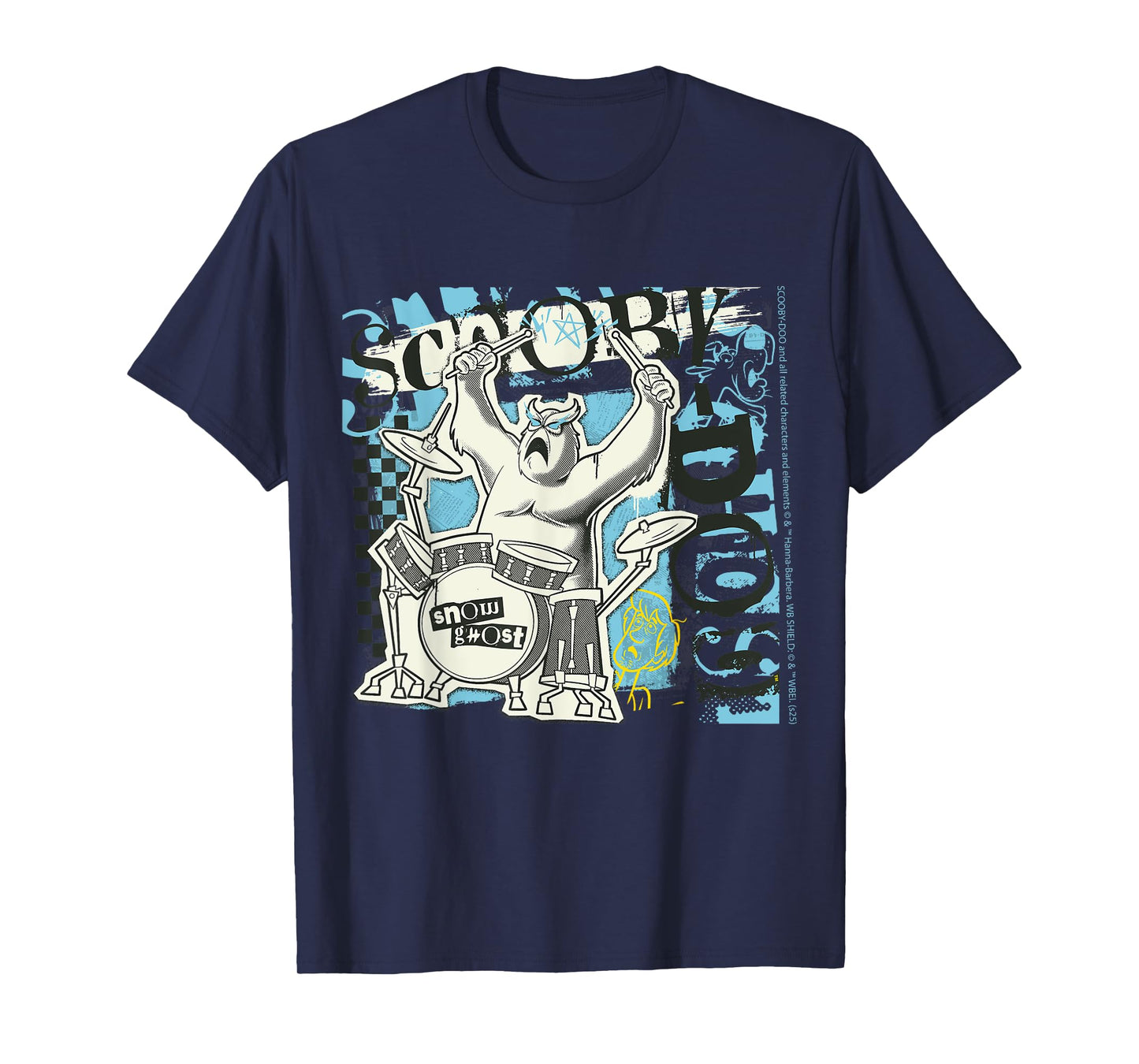 Scooby Doo Merch Snow Ghost Drummer T-Shirt