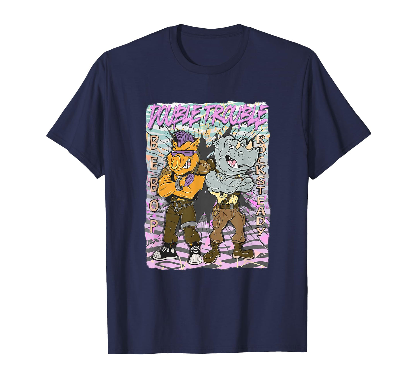 Teenage Mutant Ninja Turtles Double Trouble Bebop Rocksteady T-Shirt