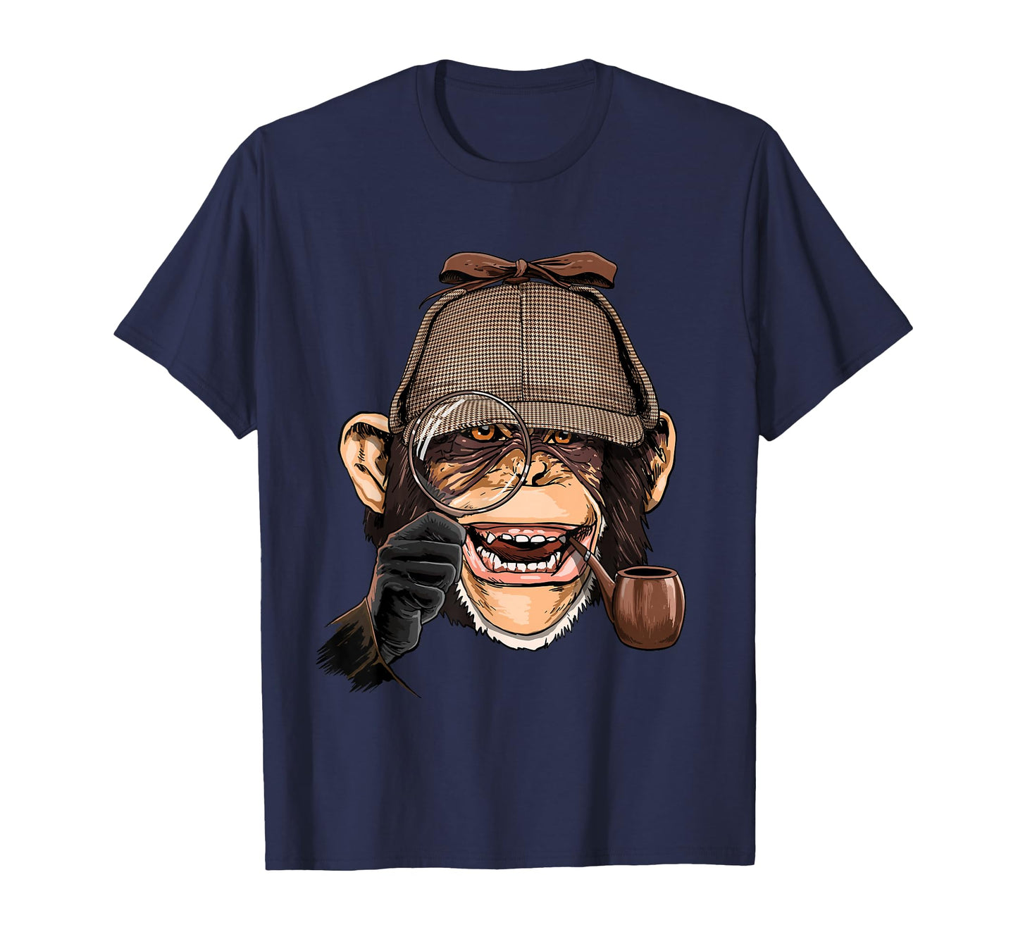 Chimpanzee Detective Great Ape Chimp Primate Animal Lover T-Shirt