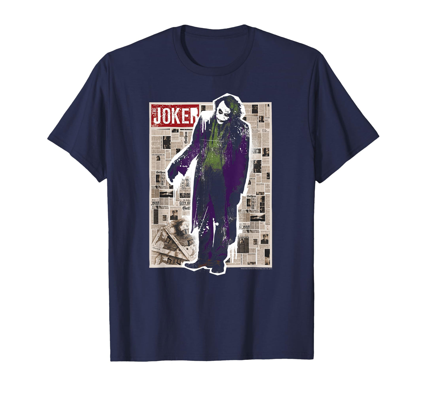 Batman Dark Knight Joker Funny Pages T Shirt T-Shirt