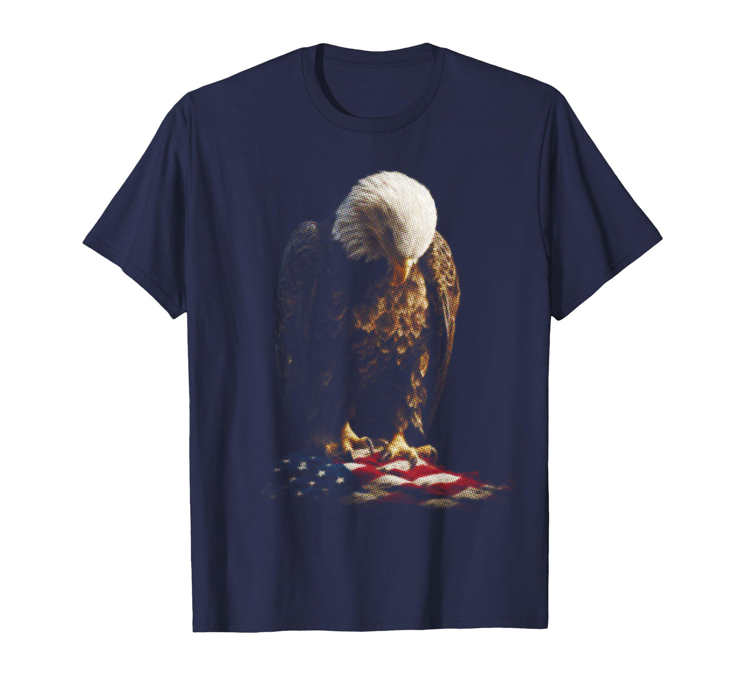 Symbolic Eagle of Liberty American Flag Art T-Shirt